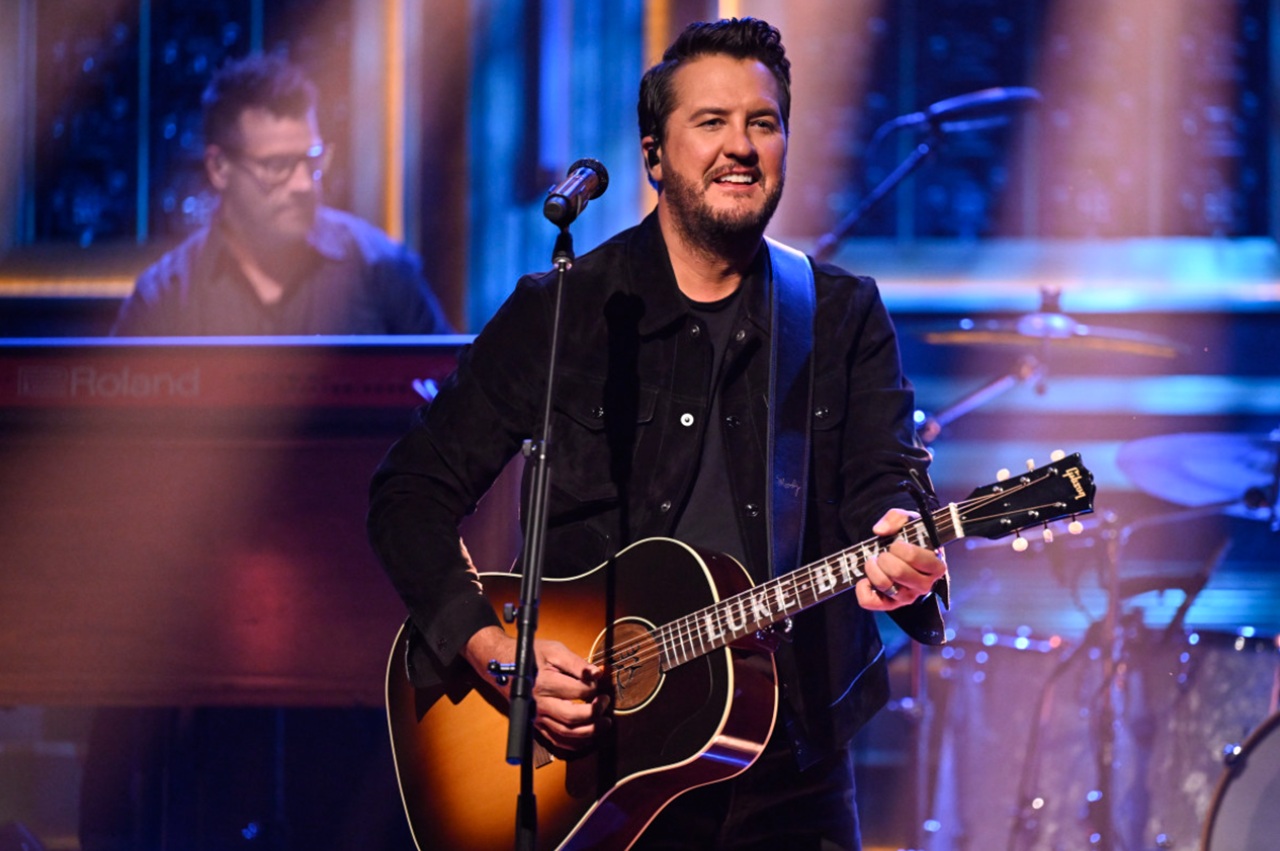 Luke Bryan speaking about his sister Kelly Bryan in Nashville, 2025.