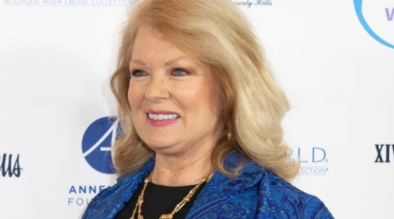 Mary Hart attends Dodgers playoff game amid net worth headlines, October 2025.