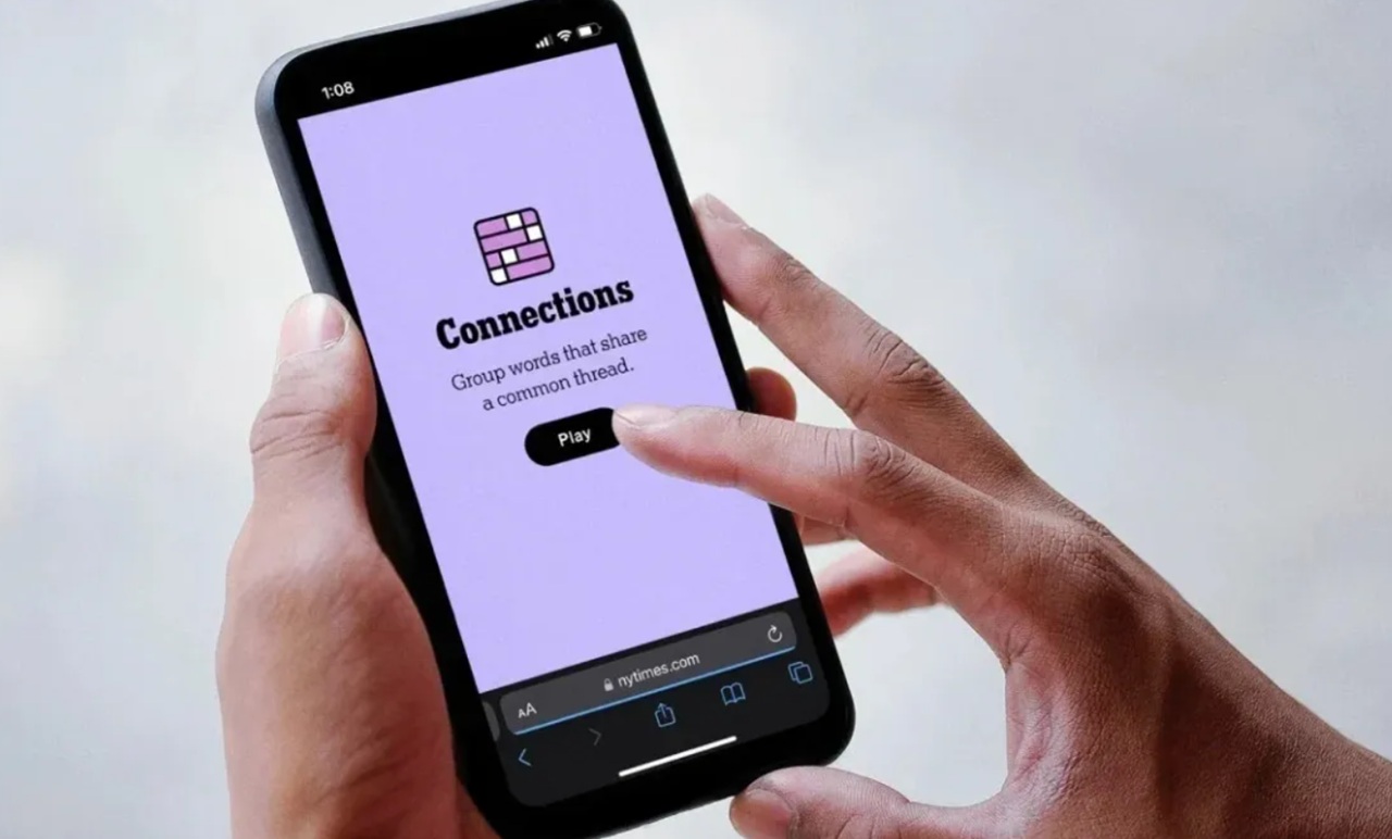 NYT Connections Puzzle #865 word grid displayed on phone, October 23, 2025.