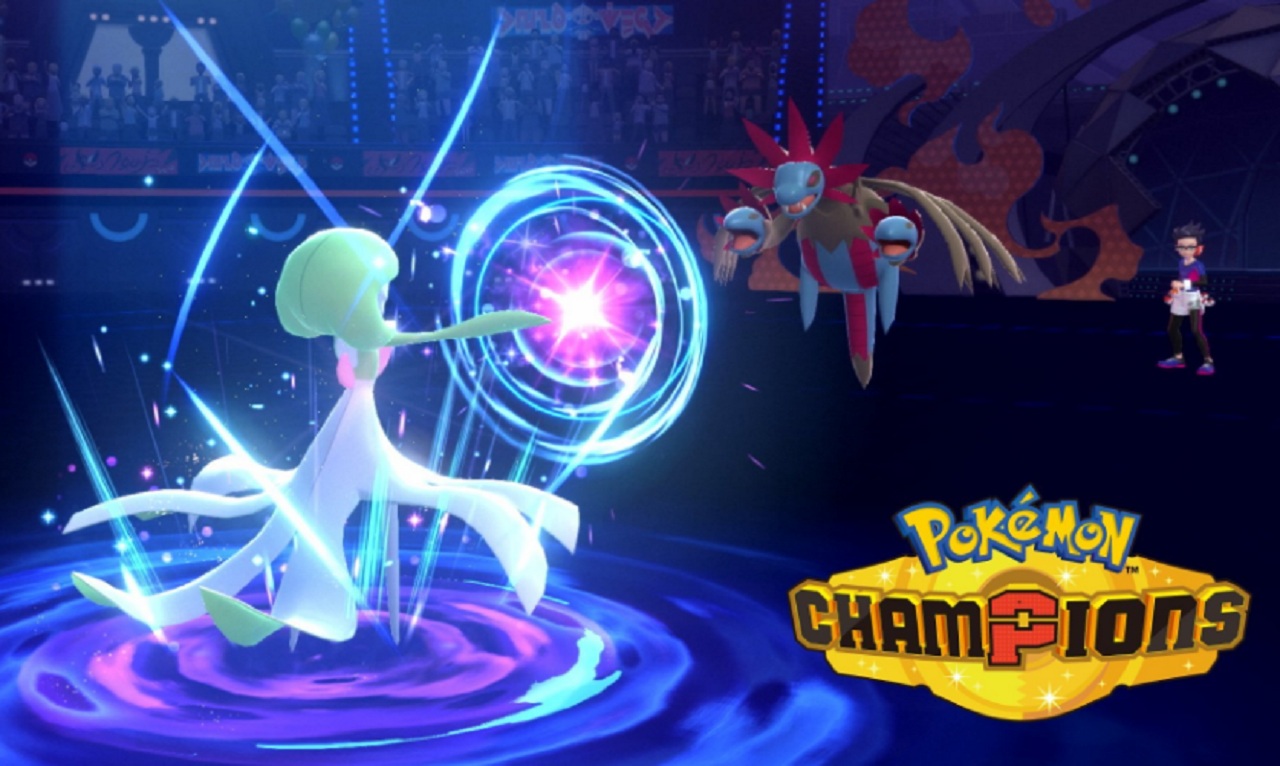 Pokemon Champions gameplay featuring Omni Ring and Mega Evolution mechanics.