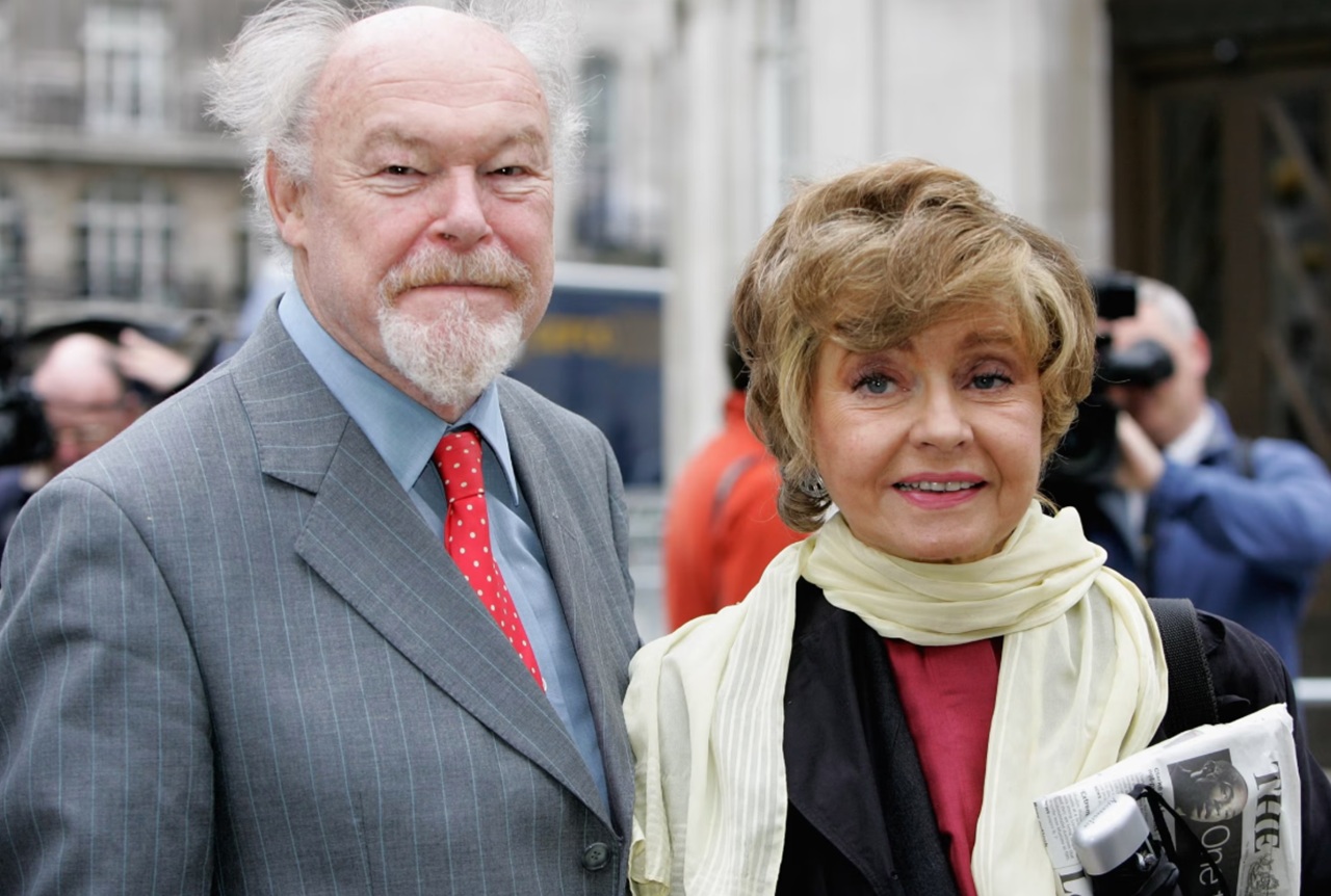 Prunella Scales and Timothy West photographed together during their later years in London.