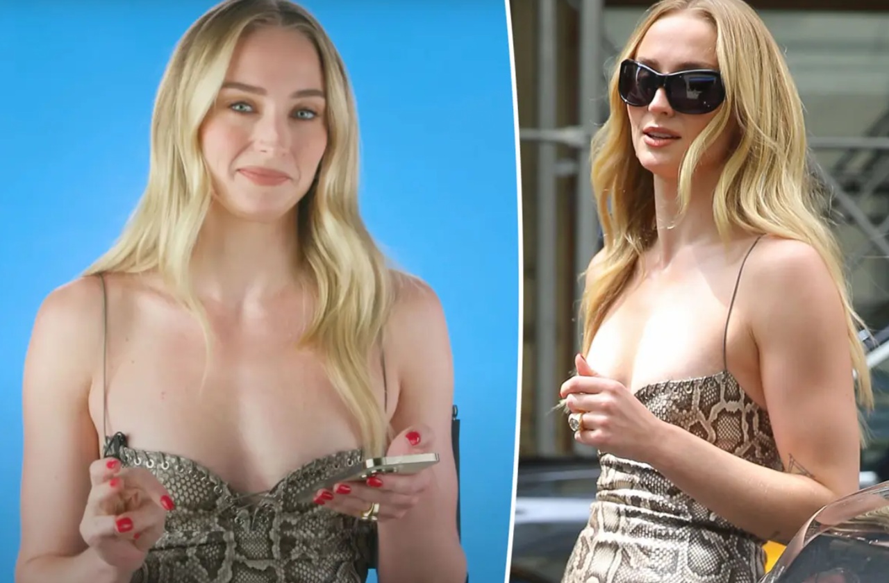 Sophie Turner smiling during BuzzFeed Thirst Tweets interview.