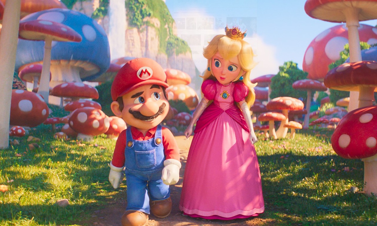 Princess Peach and Mario from The Super Mario Bros. Movie (Illumination/Nintendo)
