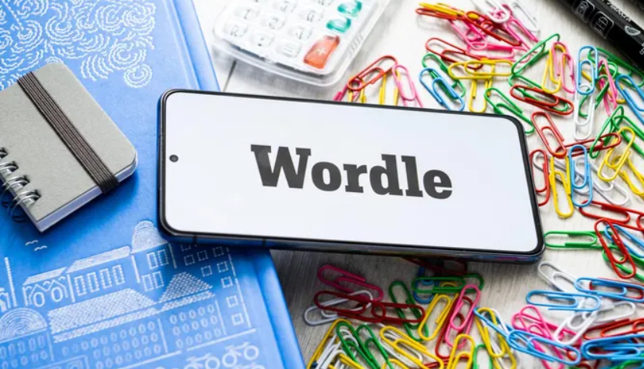 Wordle puzzle #1595 solved with the word ABHOR on Halloween 2025.