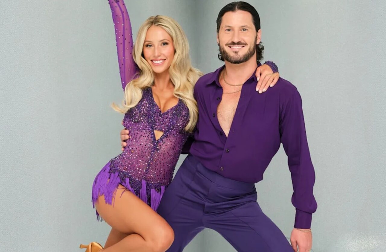 Alix Earle and Val Chmerkovskiy dance Argentine tango on DWTS Prince Night.