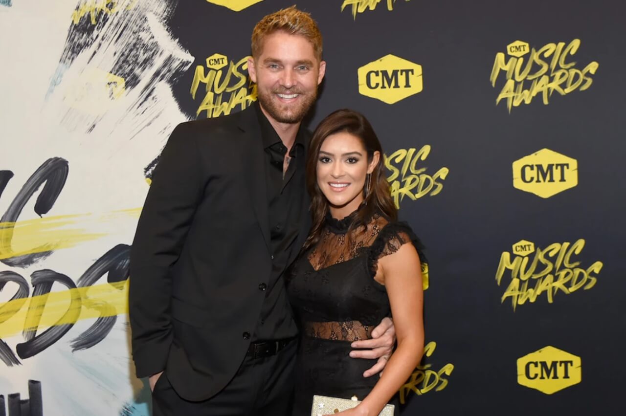 Brett Young and Taylor Mills at CMA Awards 2025.