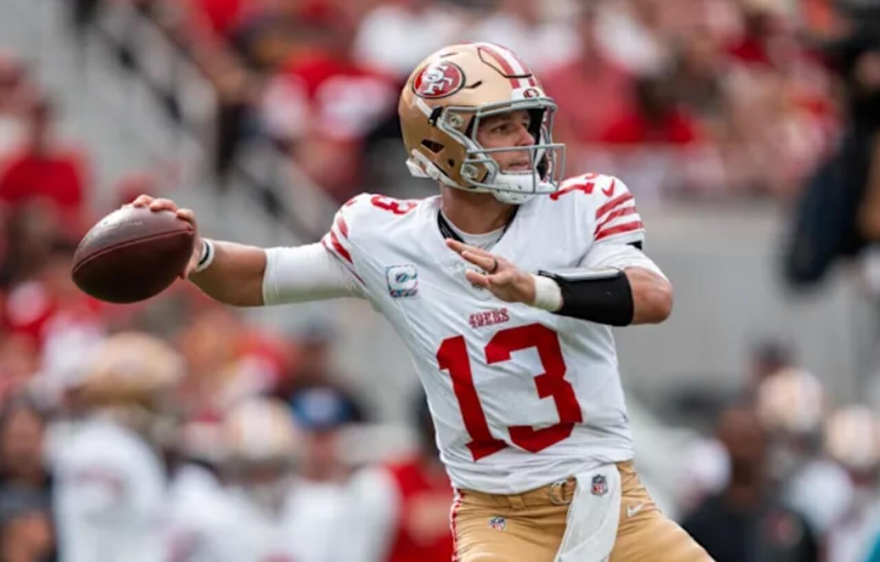 Brock Purdy injury update — 49ers QB sidelined vs Rams Week 10.