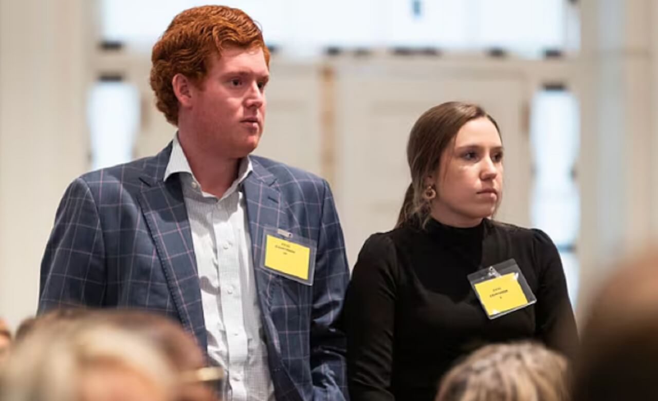 Brooklynn White Murdaugh smiling at a public event, stepping into the spotlight as Buster Murdaugh’s wife.