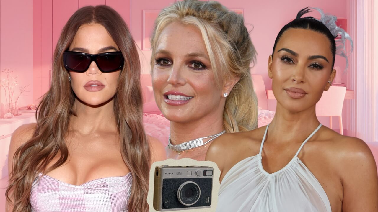 Britney Spears smiling alongside Kim and Khloé Kardashian during their surprise Calabasas reunion.