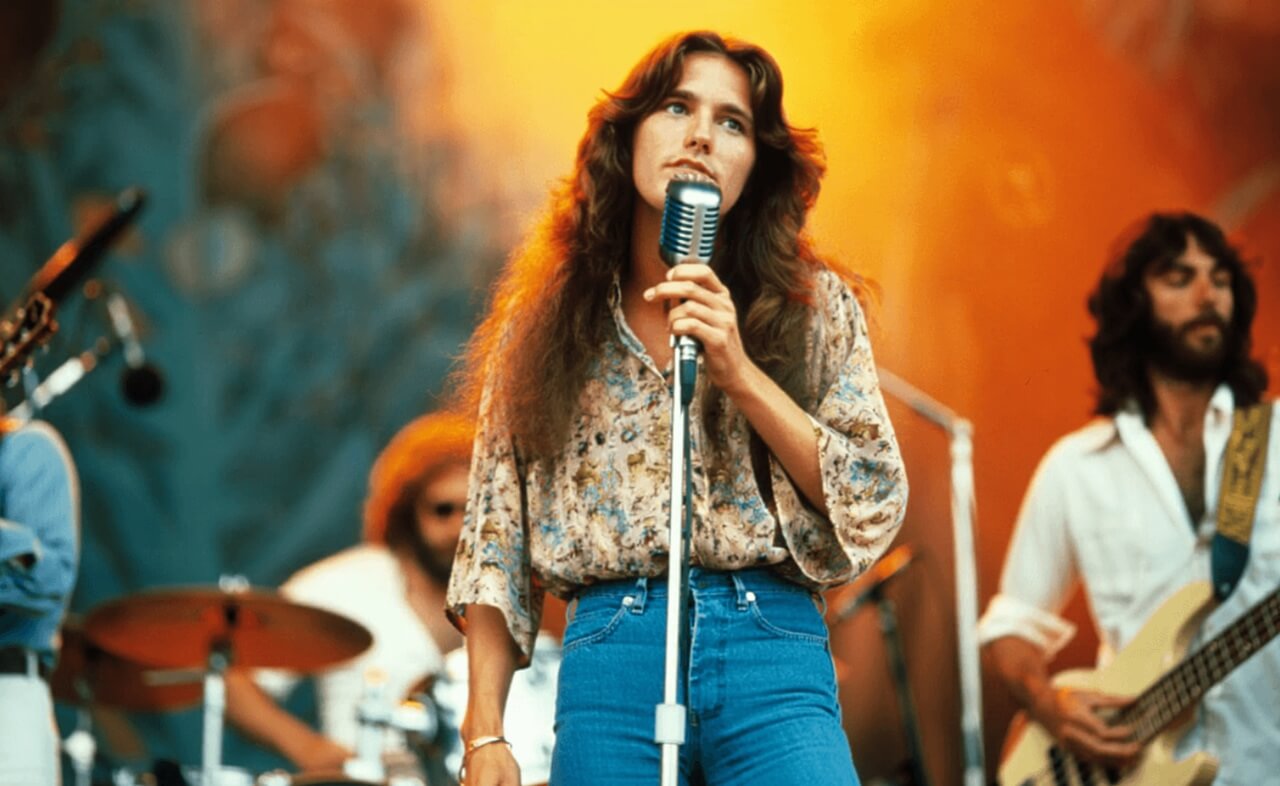 Donna Jean Godchaux singing on stage with the Grateful Dead, circa 1977.