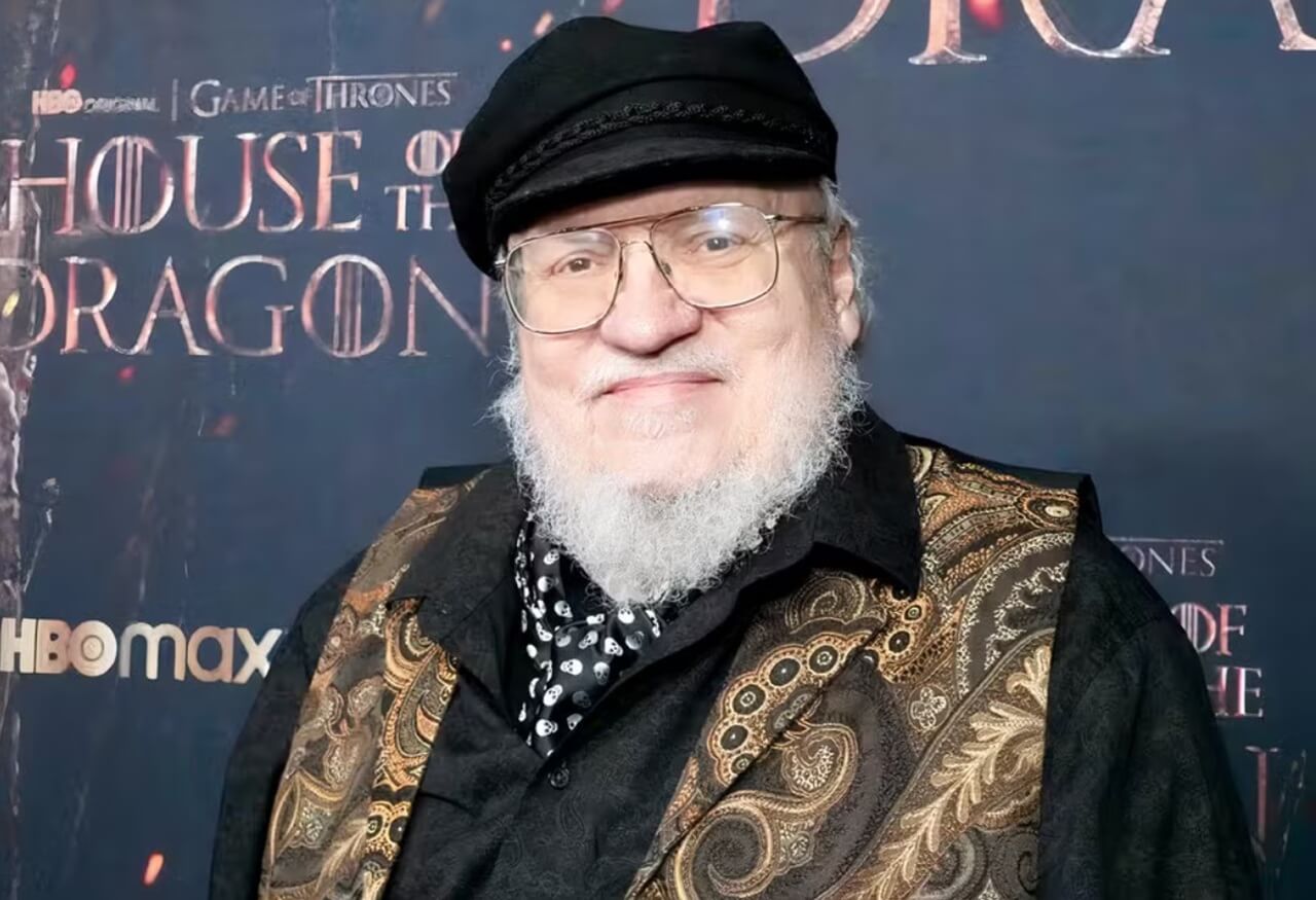 “Game Of Thrones creator George R.R. Martin speaking during an interview.”