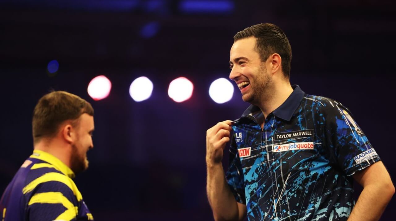 Luke Littler competes at Grand Slam of Darts 2025 in Wolverhampton