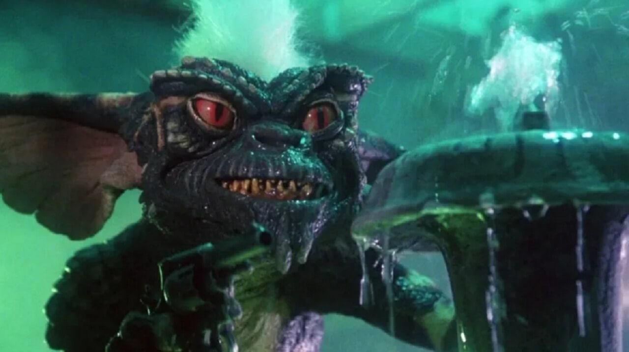 Gremlins puppet from original 1984 film displayed at Warner Bros. Studio Tour.