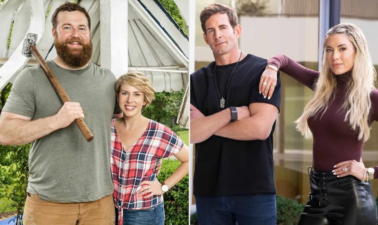 HGTV 2025 schedule announcement featuring Property Brothers and My Lottery Dream Home.