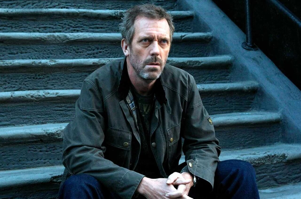 Hugh Laurie as House in the final episode.