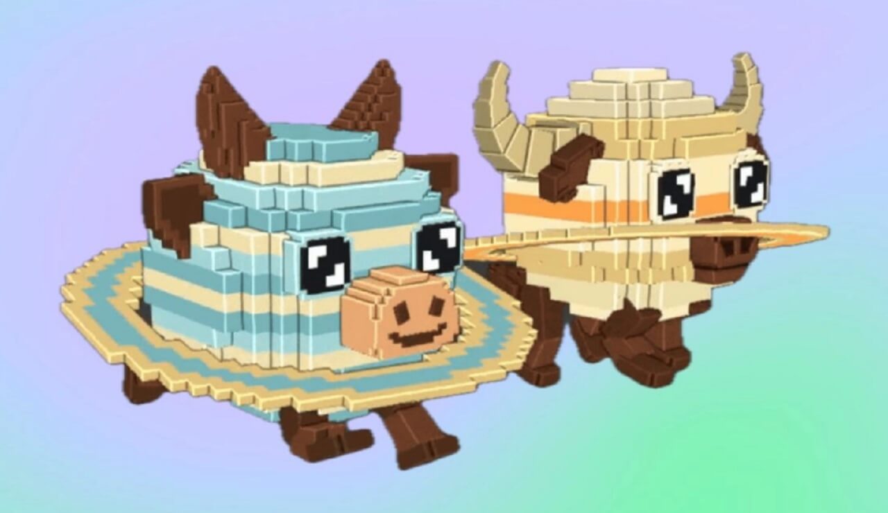 Los Planitos duo in Steal a Brainrot, combining Saturnitas and Giuppitere with cheerful glowing eyes.