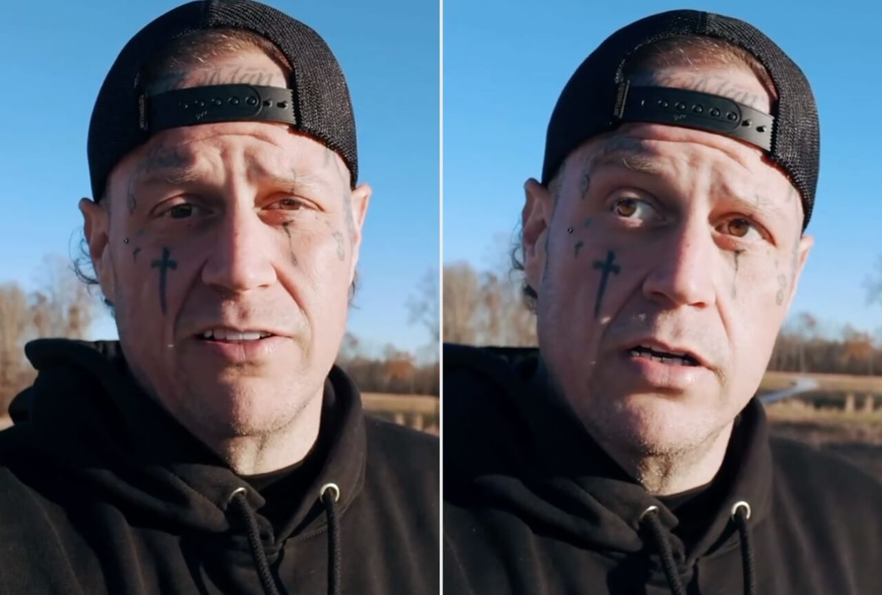 Jelly Roll clean-shaven after beard removal shown in Instagram video.