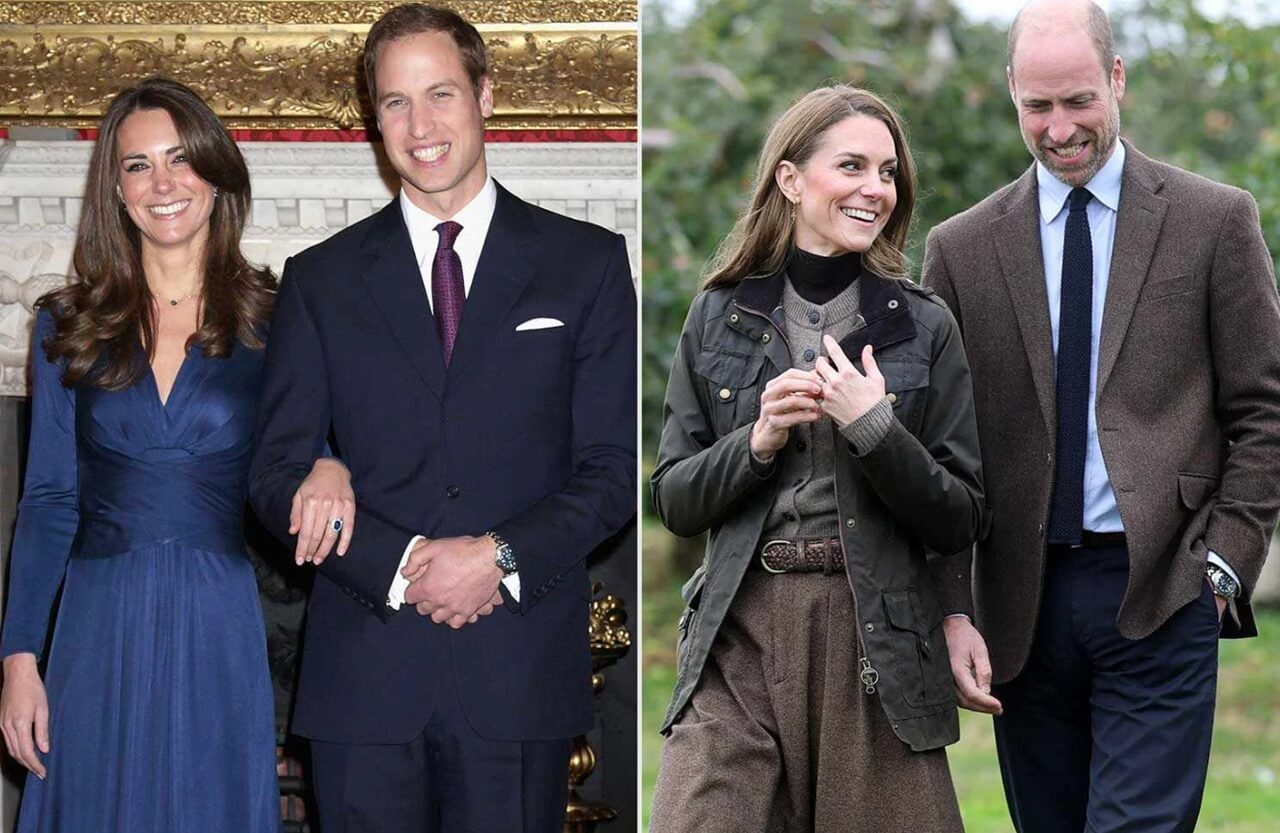 Kate Middleton and Prince William smiling together at a public event, November 2025.