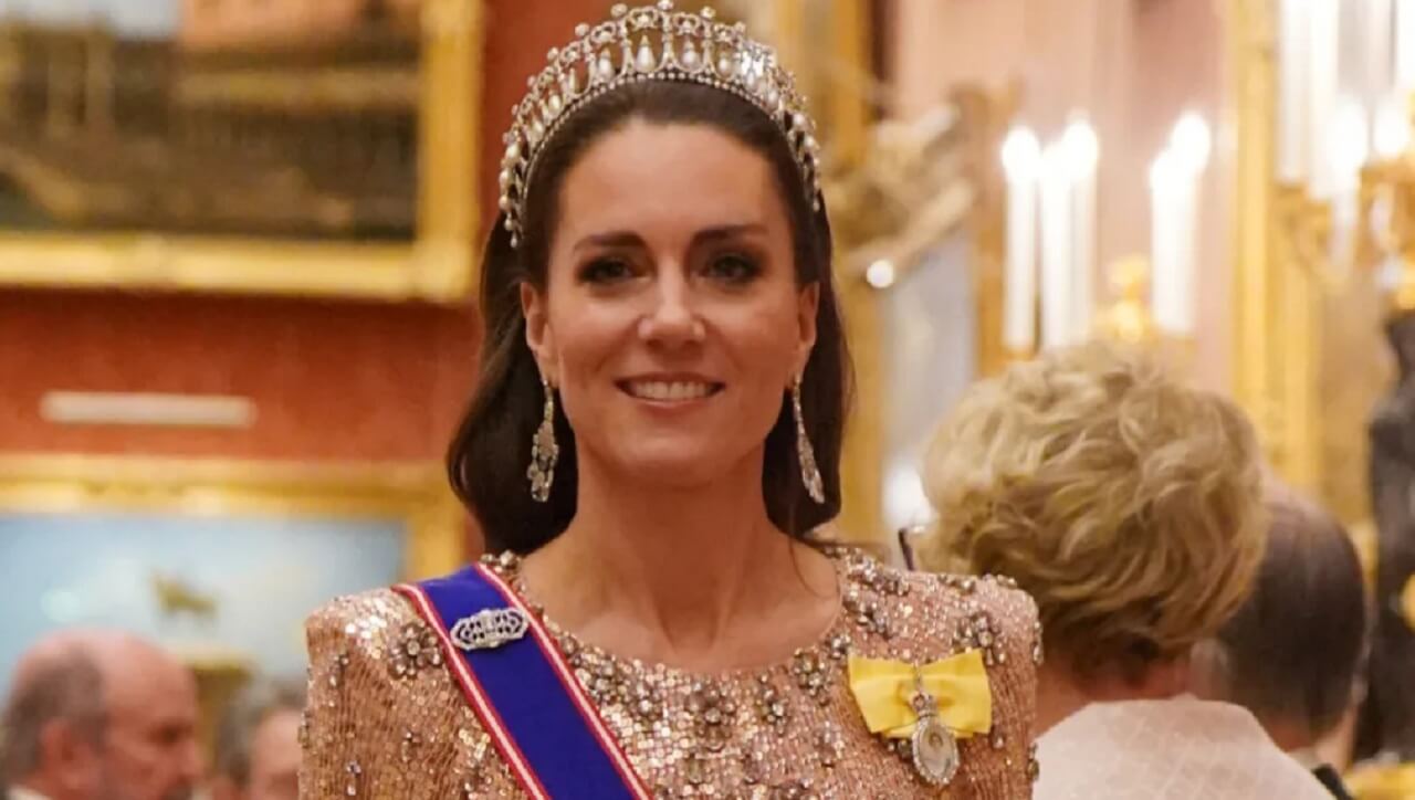 Kate Middleton smiling gracefully at a royal event, embodying Prince Philip’s advice about her future role.