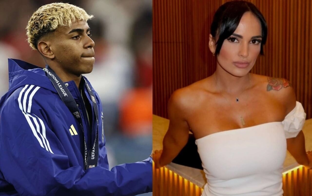 Lamine Yamal reacts during FC Barcelona game following media reports.