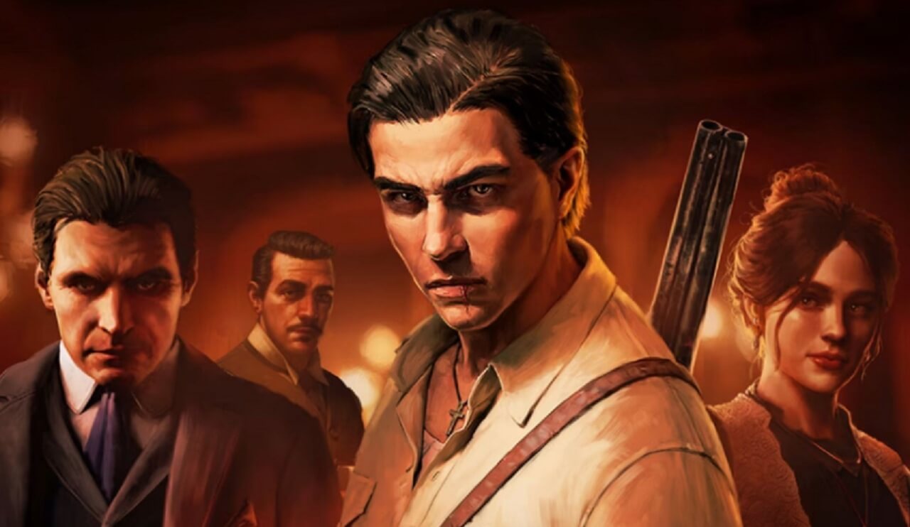 Mafia PS5 game cover featuring noir-style city and protagonist silhouette.