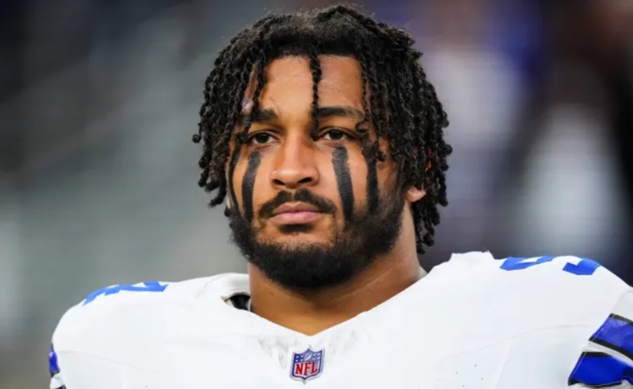 Marshawn Kneeland celebrates first NFL touchdown in Cowboys uniform.