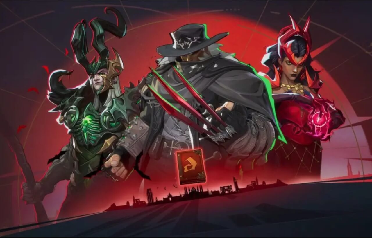 Marvel Rivals Season 1 Dark Hold Battle Pass promotional image featuring returning character skins.