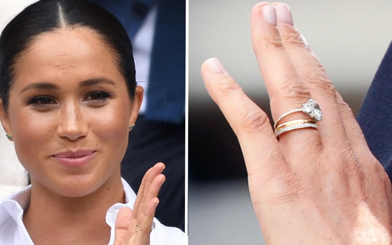 Meghan Markle in emerald green halter-neck dress, smiling in festive Netflix holiday special promo.