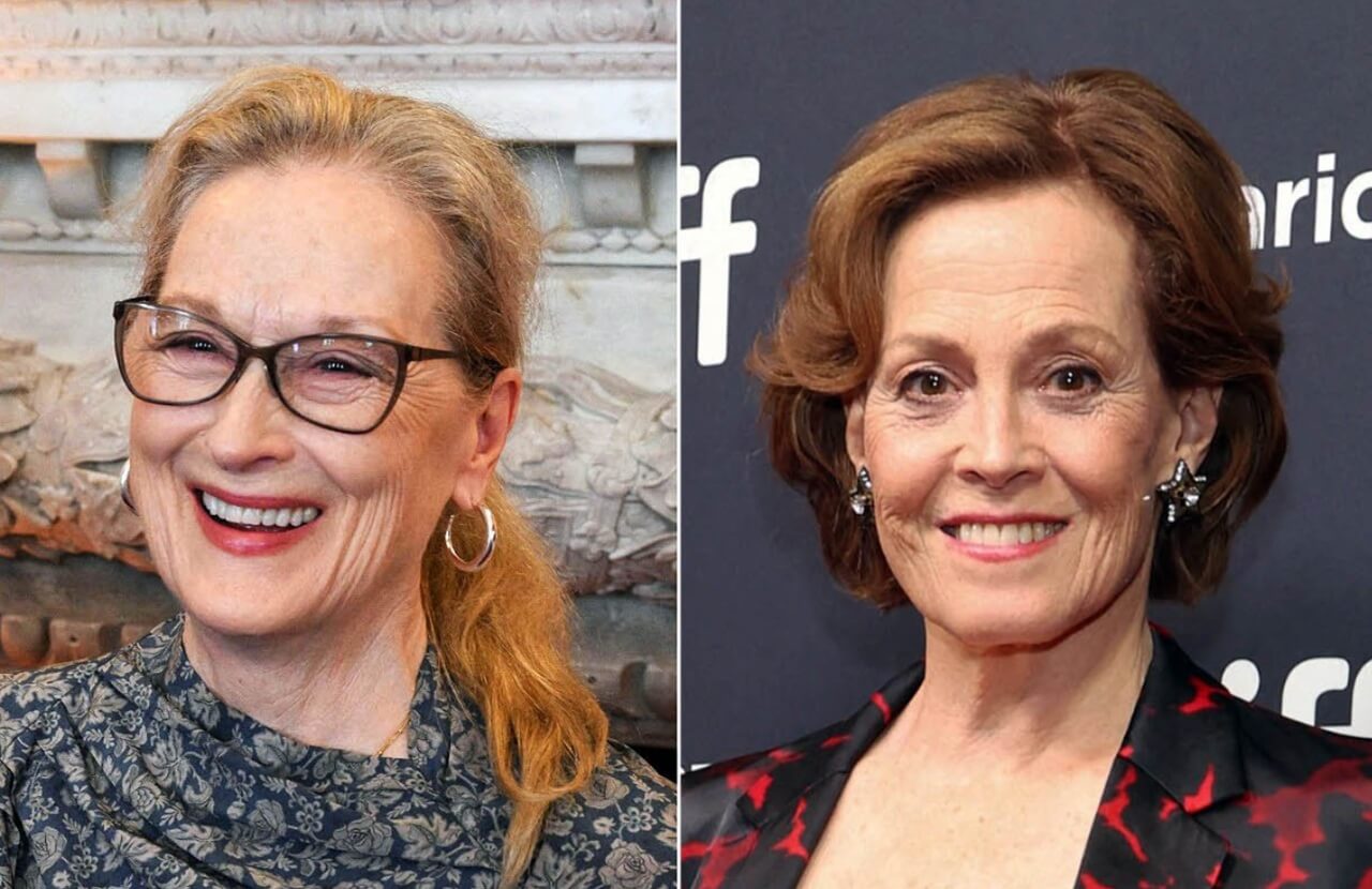 Meryl Streep and Sigourney Weaver in Useful Idiots movie poster.