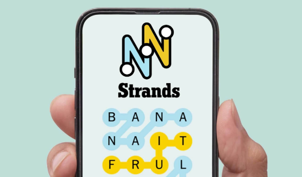 Solved NYT Strands puzzle grid with butterfly-themed answers.