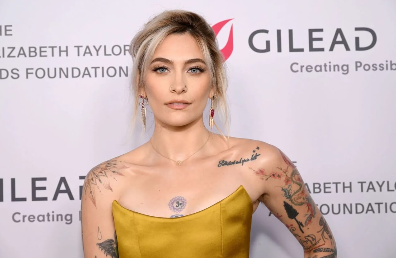 Paris Jackson close‑up showing facial profile, 2025