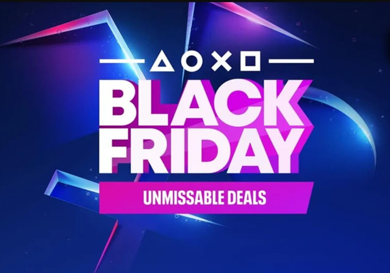 PlayStation Store Black Friday 2025 sale banner with PS5 game discounts.