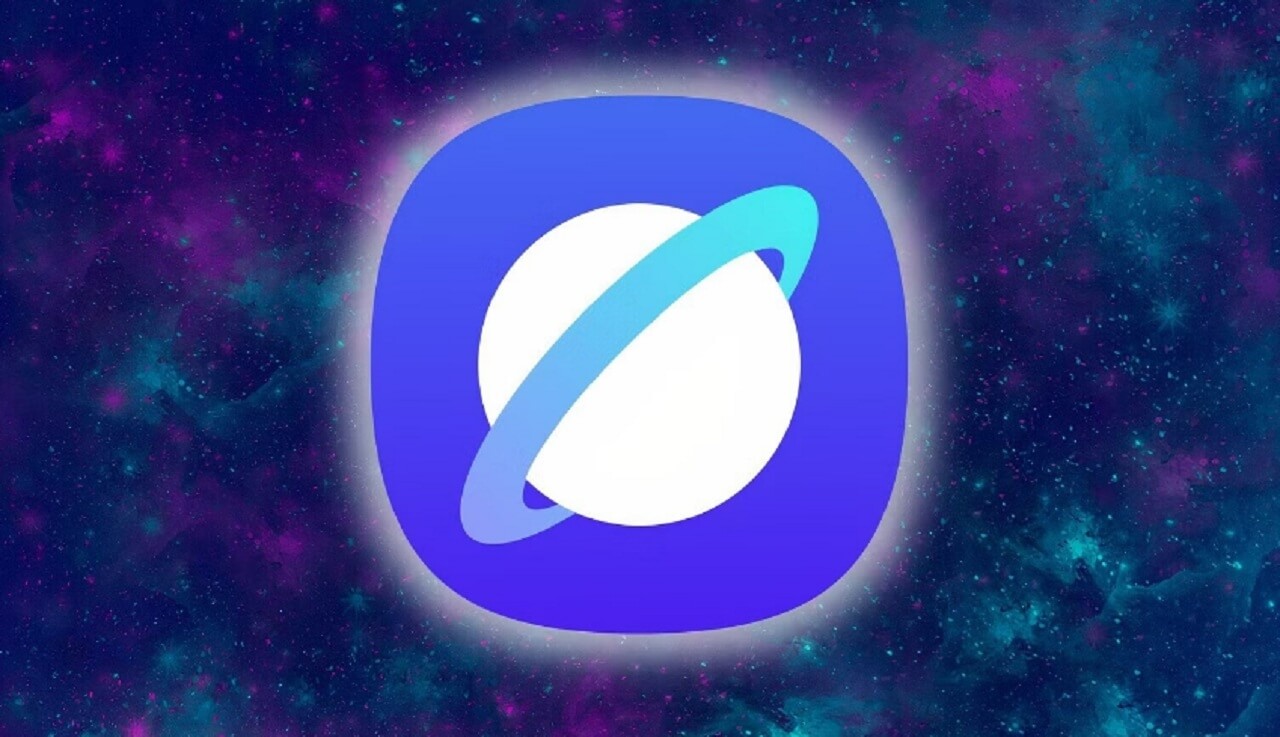 Samsung Internet browser running on a Windows PC with split view and privacy dashboard features.