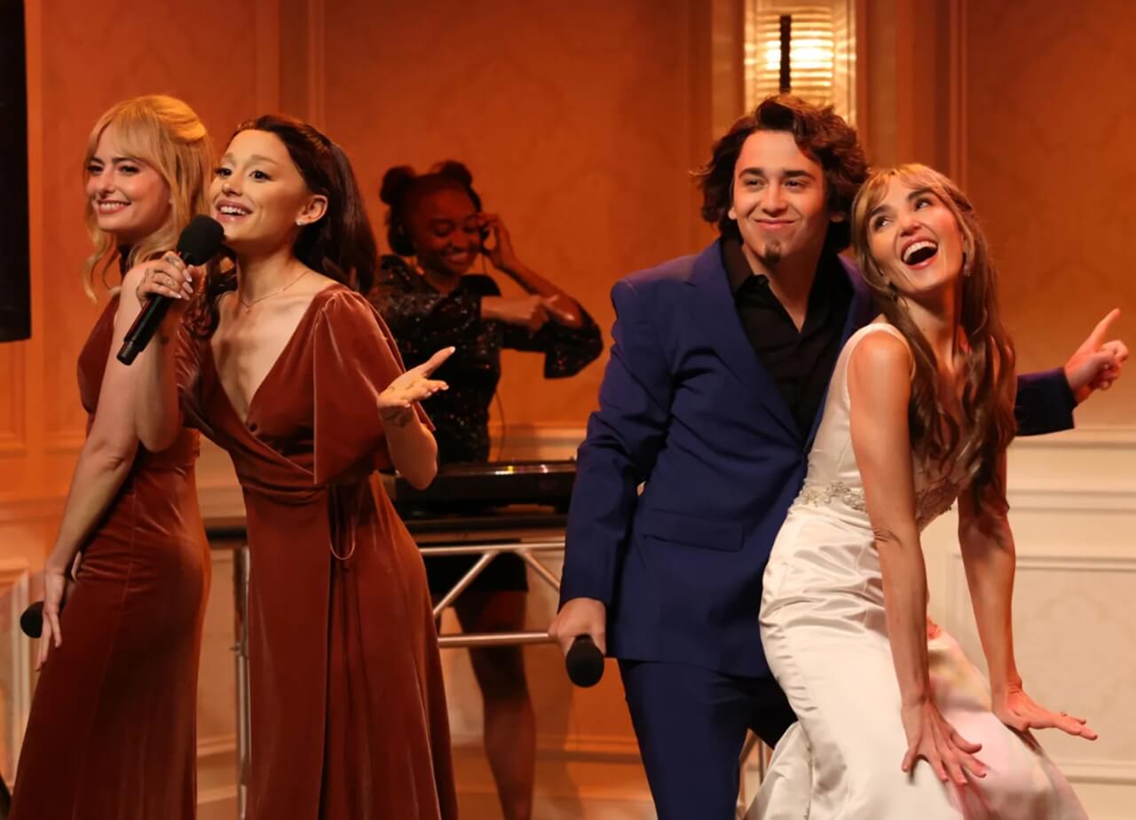 Ariana Grande speaking on The Tonight Show about SNL character Domingo.