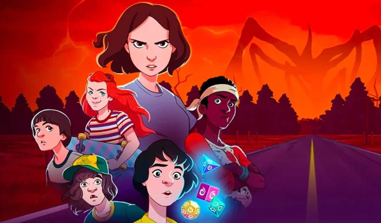 Animated Eleven and Max in Stranger Things: Tales from 85 teaser image.