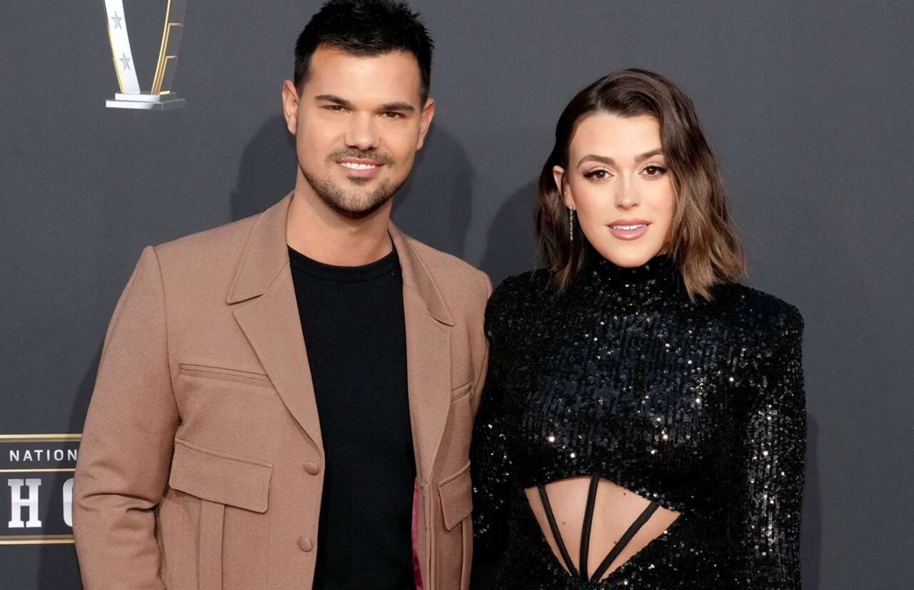 Taylor Lautner and Tay Lautner share a loving moment from their wedding day