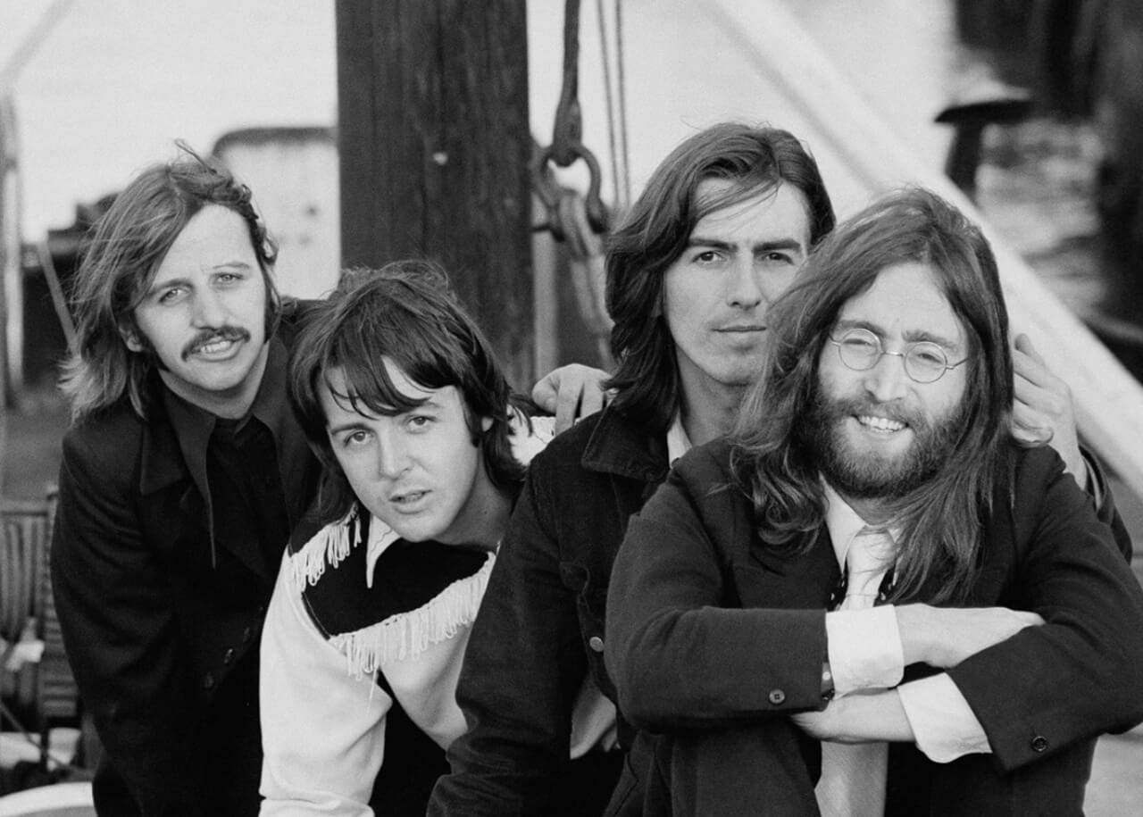 The Beatles performing on stage in restored footage from the newly remastered Anthology documentary.