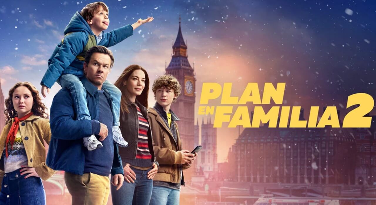 Mark Wahlberg in Family Plan 2 action scene in London.