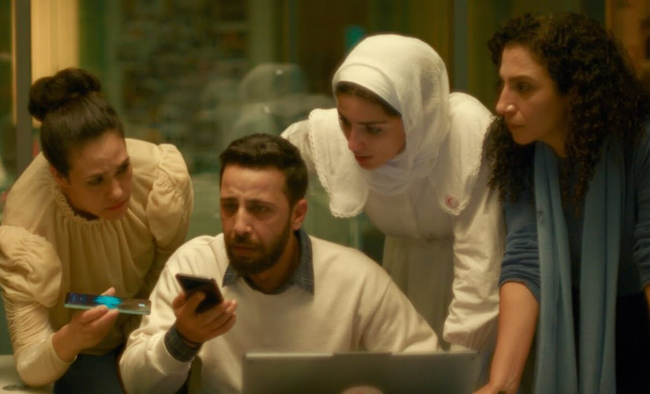 Scene from “The Voice of Hind Rajab” showing rescue volunteers in Gaza.