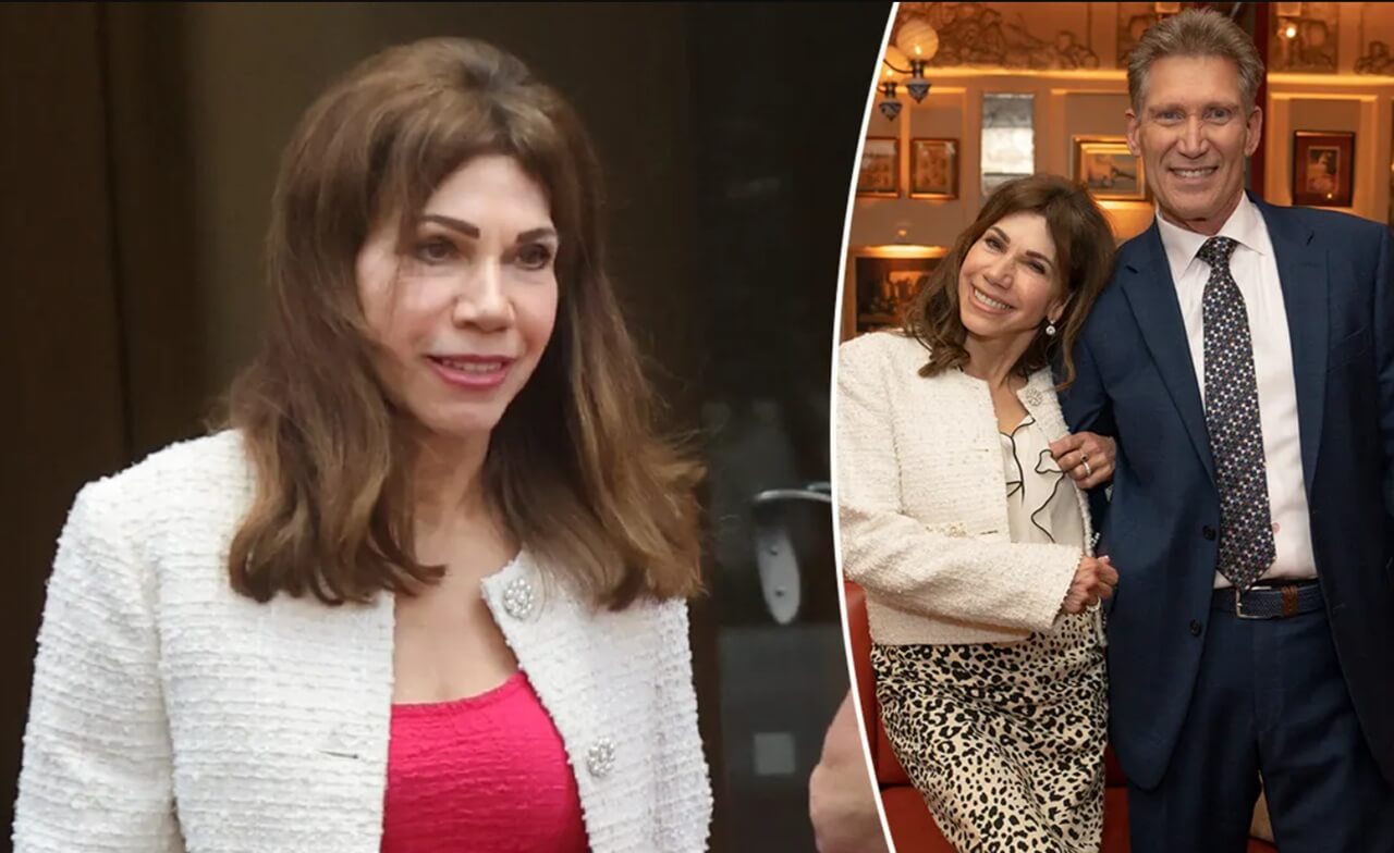 Theresa Nist and Gerry Turner during their wedding event on The Golden Bachelor.