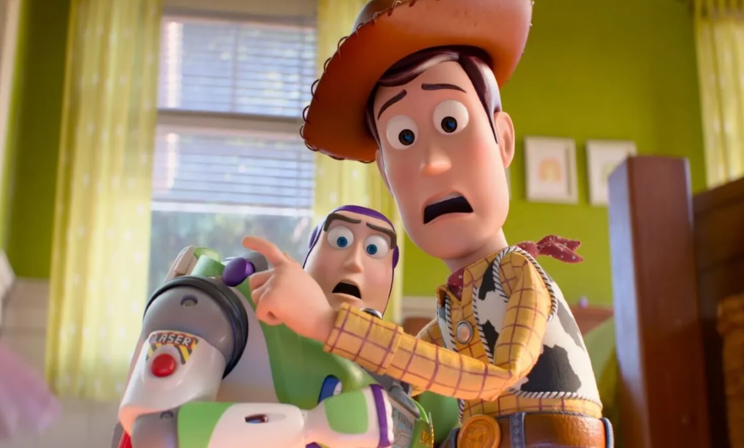 Toy Story 5 trailer shows Woody and Buzz facing digital rival Lilypad.