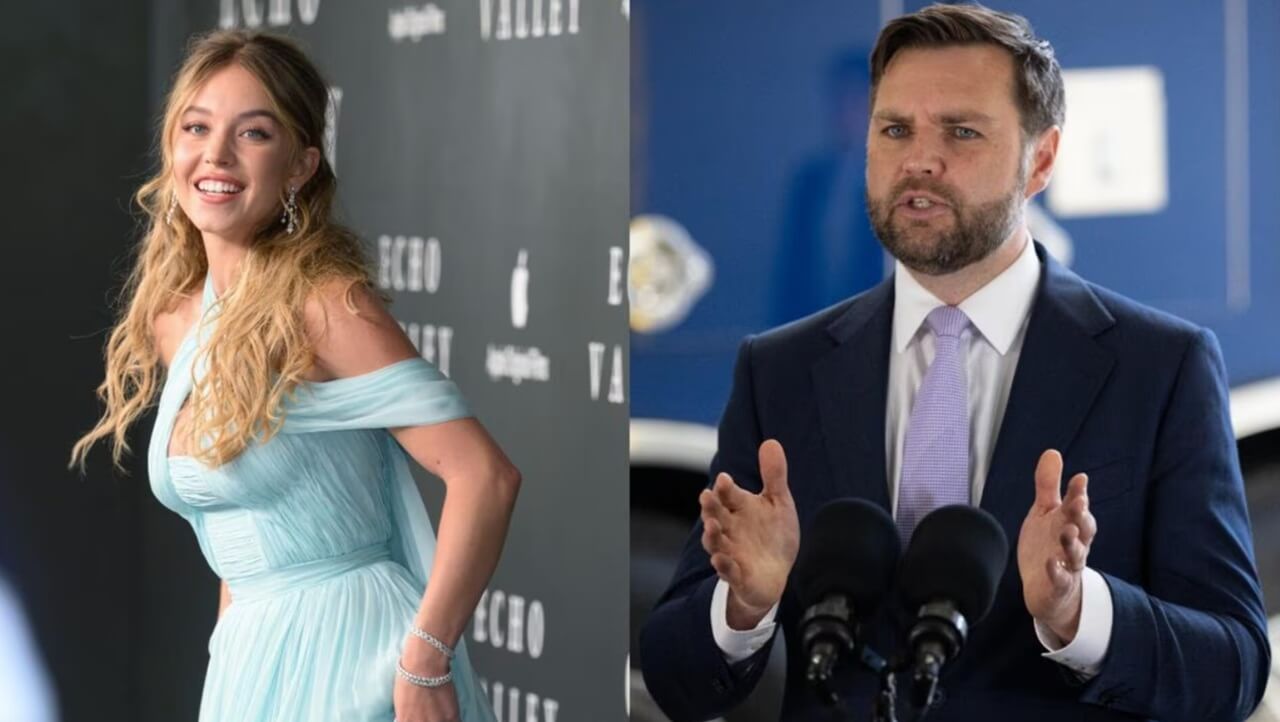 Vance-Sweeney 2028 campaign graphic trending on social media