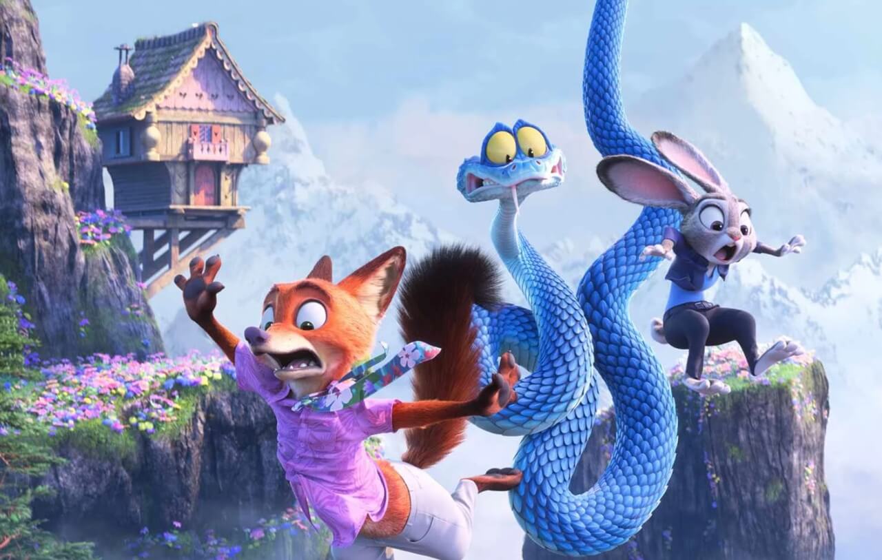 Judy Hopps and Nick Wilde in Zootopia 2 poster.