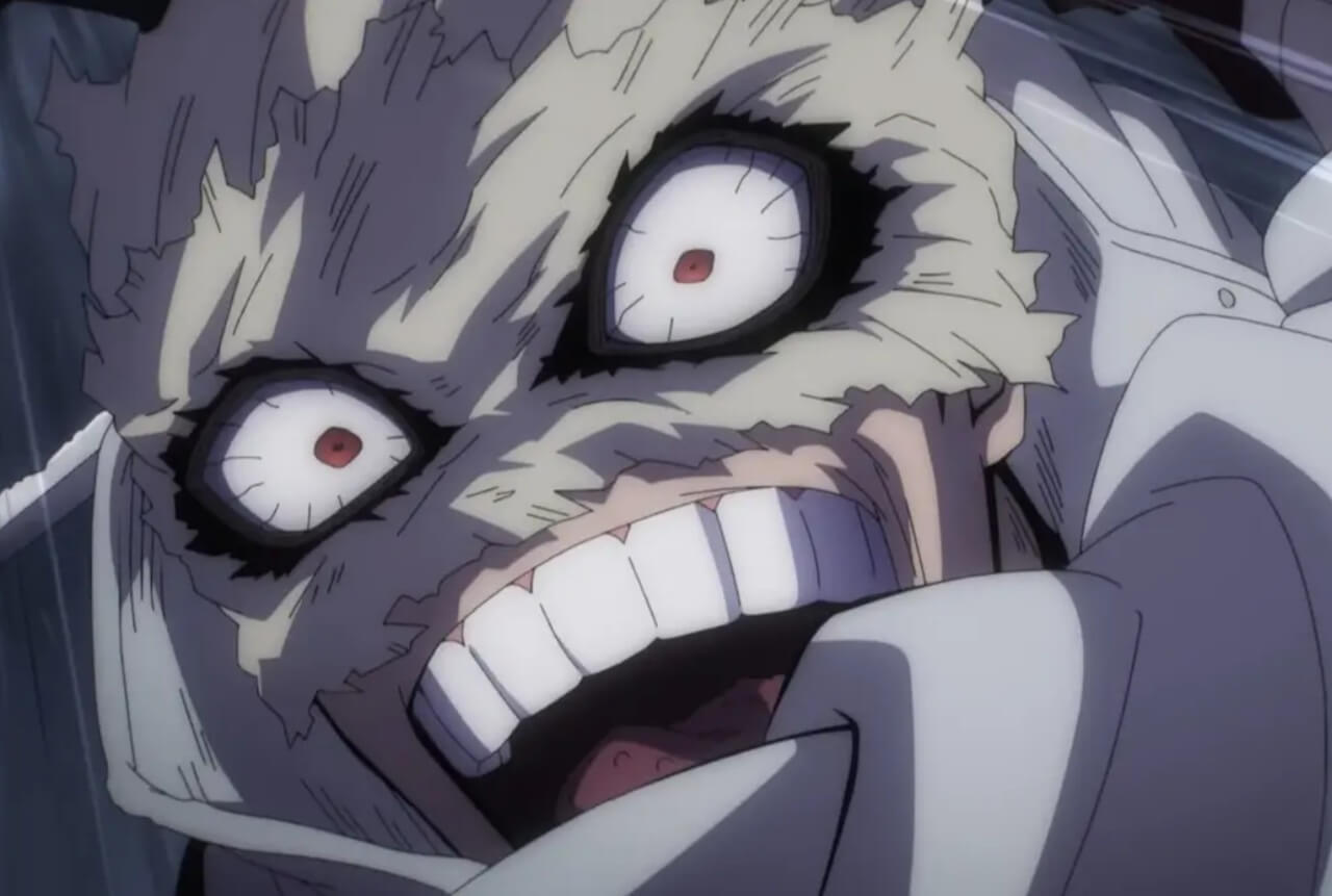 Deku vs. Tomura Shigaraki in the emotional Final War battle scene from My Hero Academia.