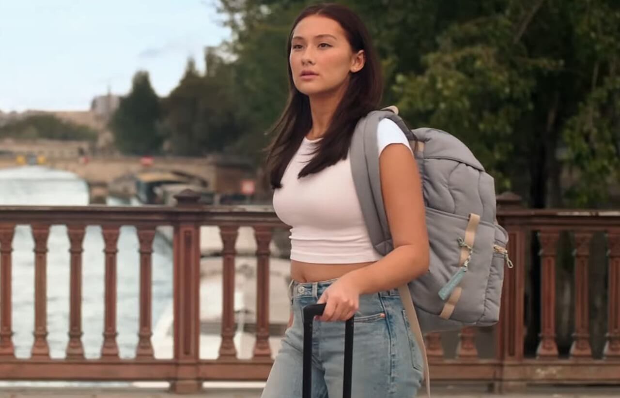 Belly overlooking Paris skyline during her year abroad.