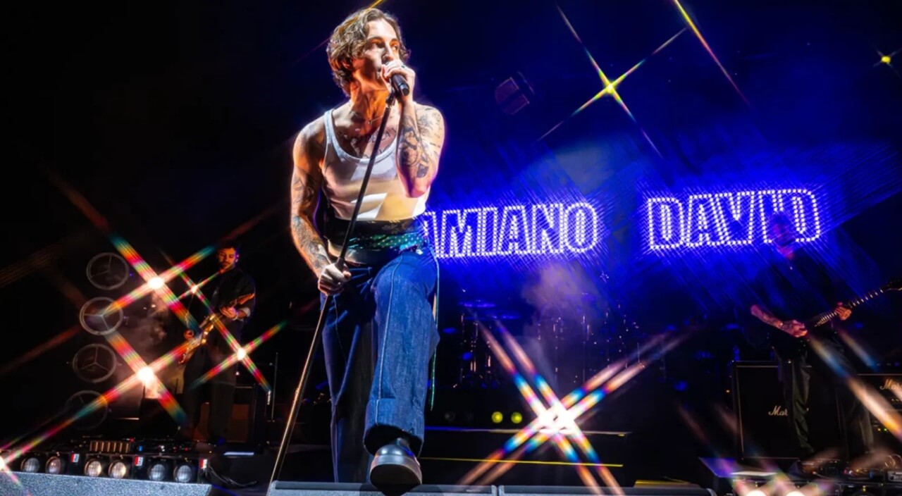 Damiano David performs his solo show in Toronto, reflecting on personal growth and new musical direction.