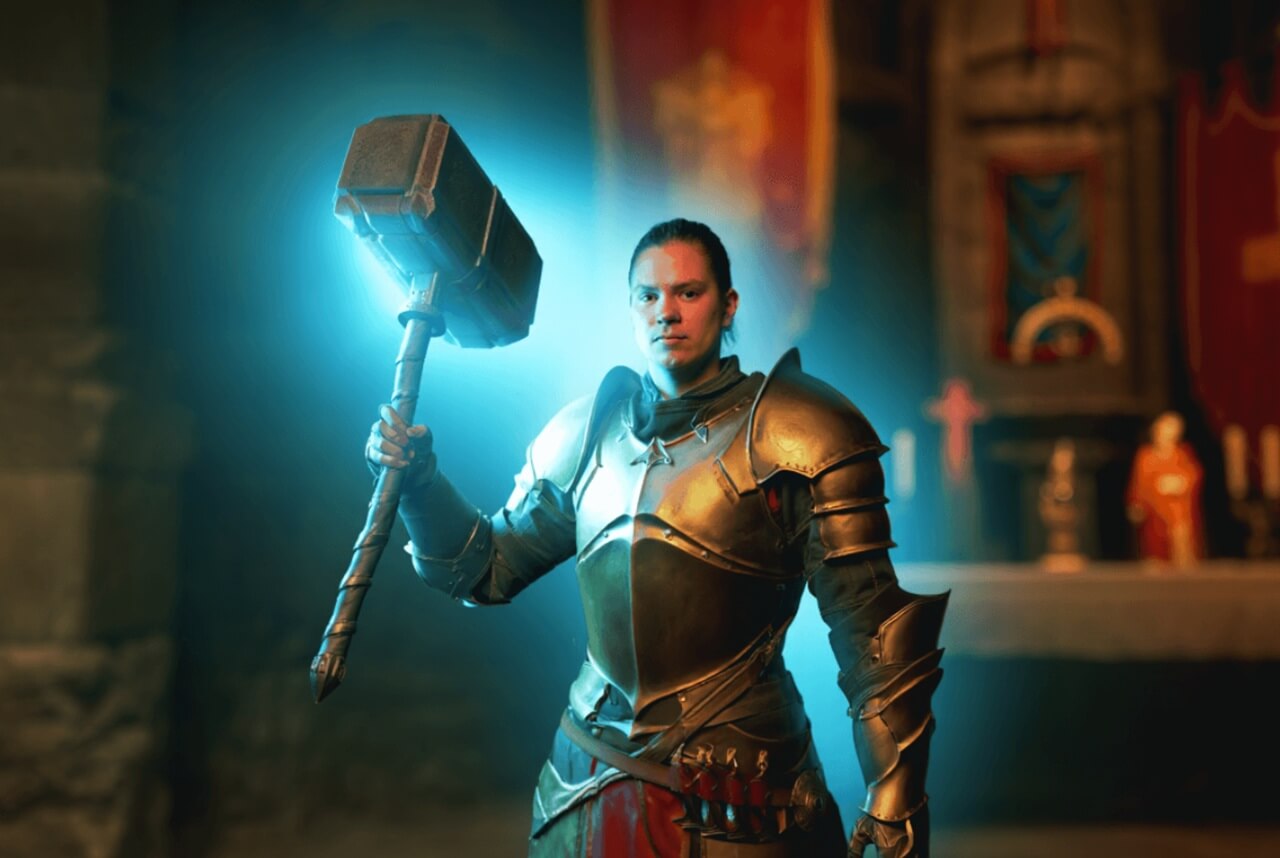 "Diablo 4 Paladin using Auradin and Hammerdin abilities in Season 11