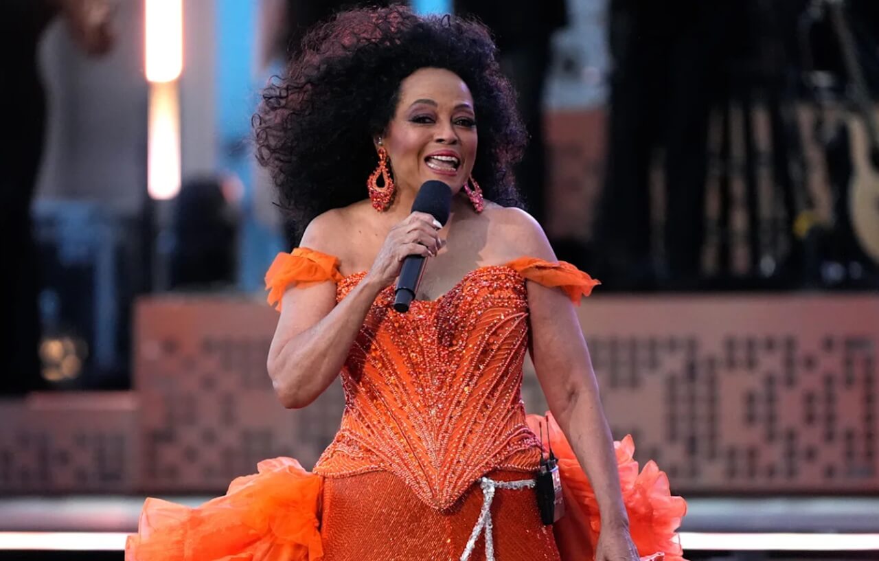 Diana Ross performing on stage ahead of her New Year’s Rockin’ Eve headlining appearance.