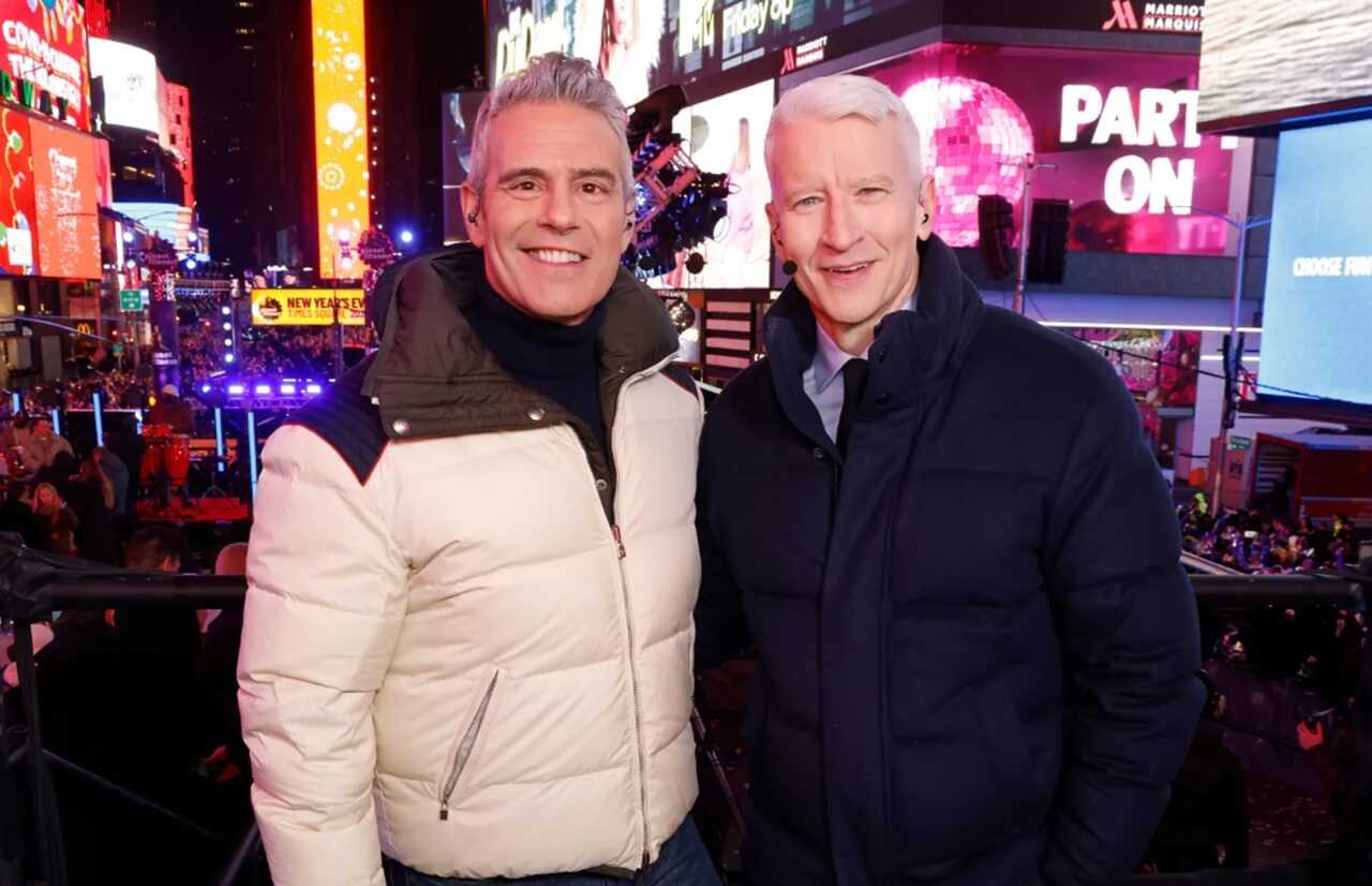 Times Square New Year’s Eve ball drop in New York City