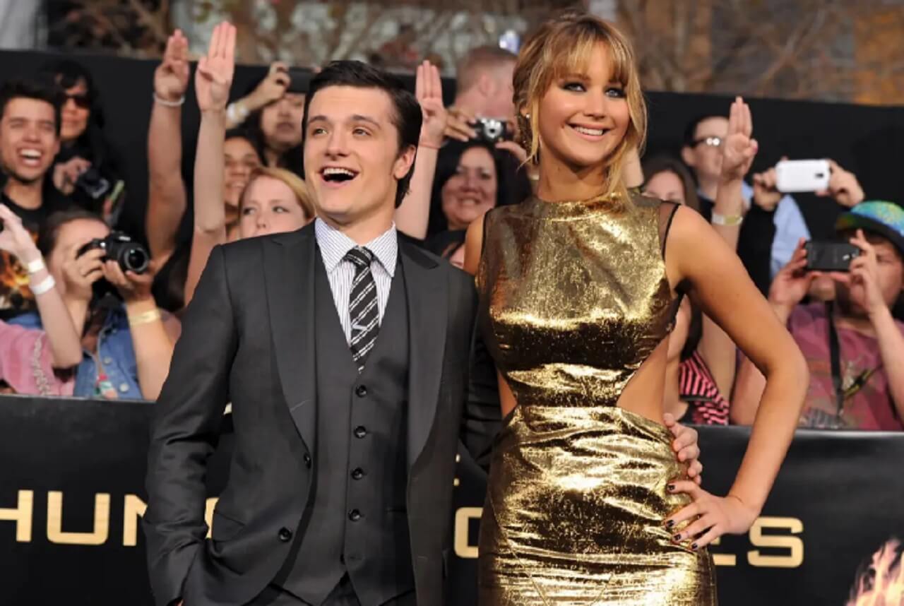 Jennifer Lawrence and Josh Hutcherson return as Katniss and Peeta in Sunrise on the Reaping.